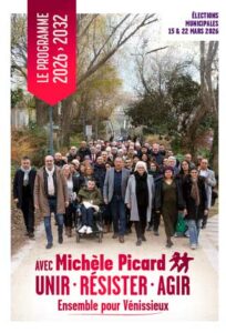 Visuel du programme de Michèle picard pour les municipales à Vénissieux en 2026
